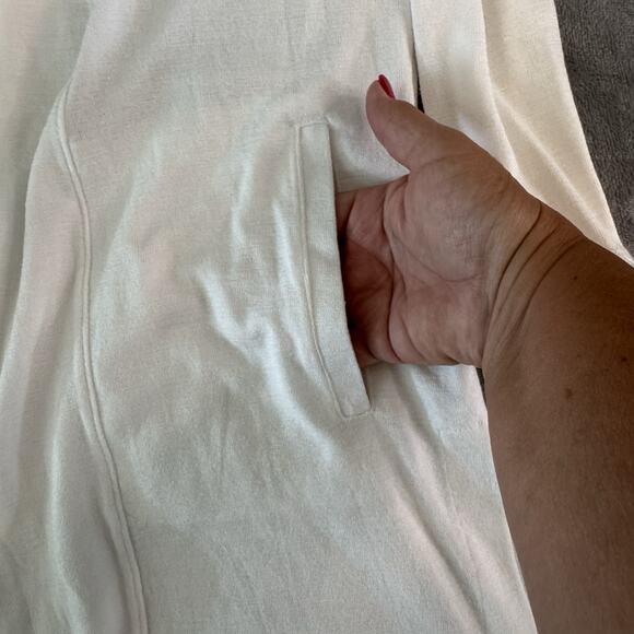 Banana Republic NWT Women's Open Full Length Cardigan Cream Colored Size Small - Picture 5 of 12